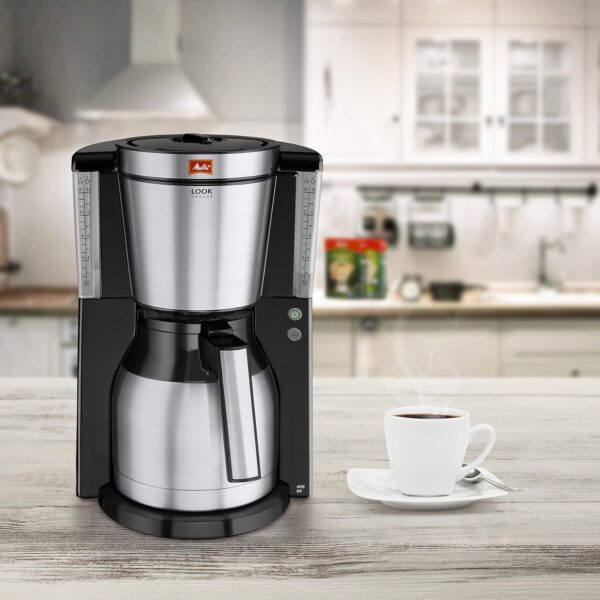 Melitta 1011-14 Look IV Therm Deluxe Coffee Filter Machine, Black - Image 3