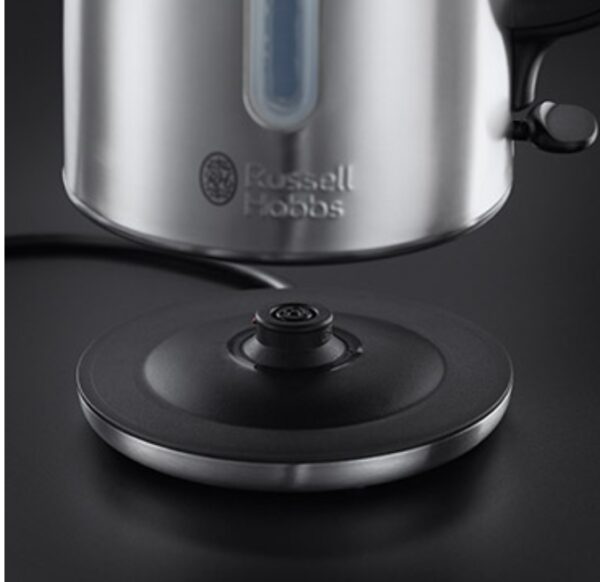 Russell Hobbs Brushed Stainless Steel Electric 1.7L Cordless Kettle (Quiet & Fast Boil 3KW, Removable washable anti-scale filter, Push button lid, Perfect pour spout) 20460 - Image 2