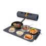 Warming Mat for Food Full Surface Heating with 3 Modes, Electric Warming Tray Keeping Food Warm or Thawing for Parties Buffets Gatherings Holidays Daily Use, Versatile, Rollable, Dark Blue