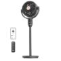 PELONIS Smart Pedestal Fan for Bedroom, Standing Fan, Dual Layed Blades (9+7 Blades), DC Motor, App/Alexa/Google, 150° + 135° Auto OminiFlow, 20dB, 9 Speeds, 26 ft/s, Remote, 9H Timer, Air Circulator