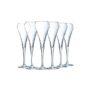 Cristal 6 Champagne Flutes 20 cl - Open Up Collection, White