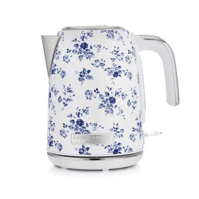Laura Ashley 1.7 Litre Electric Kettle with China Rose Design by VQ – 2.2 kW Cordless Electric Kettle with Fast Boil – Overheating Protection and Dry Heating