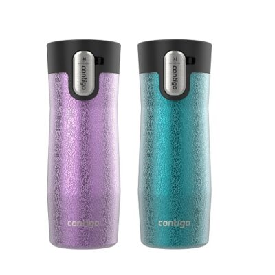 Contigo® AUTOSEAL® West Loop Vacuum-Insulated Stainless Steel Travel Mug with Easy-Clean Lid, 16 oz, 2-Pack