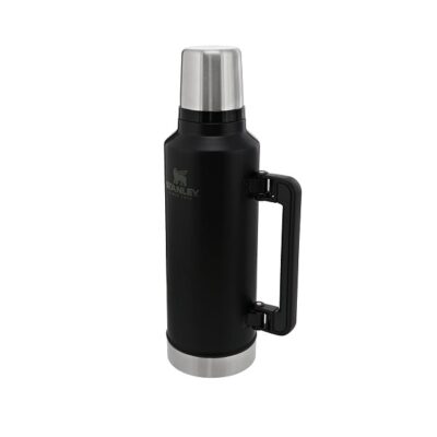 Stanley Classic Legendary Bottle 1.9L / 2.0QT Matte Black – BPA FREE Stainless Steel Thermos | Hot for 45 Hours | Leakproof Lid Doubles as Cup | Dishwasher Safe