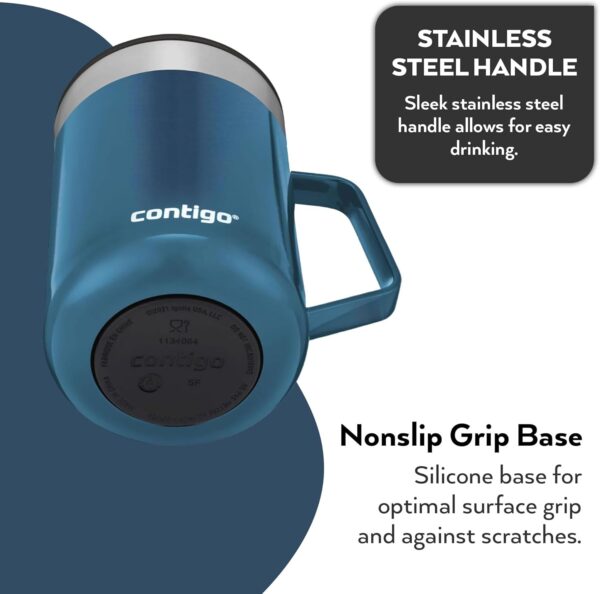 Contigo Streeterville Desk Mug SS 14 oz Blue Corn - Image 5