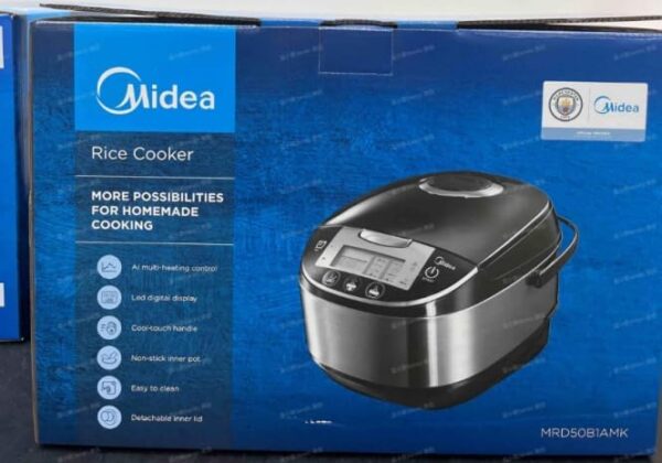 Midea Rice Cooker With Steamer,10 cup, 5 Litre, 11 Multicook Functions ...
