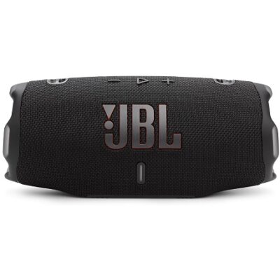 JBL Charge 6 – Portable Waterproof & Drop-Proof Bluetooth Speaker, Bold JBL Pro Sound with AI Sound Boost, 28Hrs of Playtime, Built-in powerbank & Comes with a Sturdy/Removable Carrying Strap (Black)