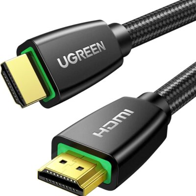 UGREEN HDMI Cable 4K Braided High Speed HDMI Cord 18Gbps with Ethernet Support 4K 60HZ Compatible with UHD TV Monitor Computer Xbox Switch 2 360 PS5 PS4 Blu-ray and More, 6.6FT
