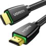 UGREEN HDMI Cable 4K Braided High Speed HDMI Cord 18Gbps with Ethernet Support 4K 60HZ Compatible with UHD TV Monitor Computer Xbox Switch 2 360 PS5 PS4 Blu-ray and More, 6.6FT