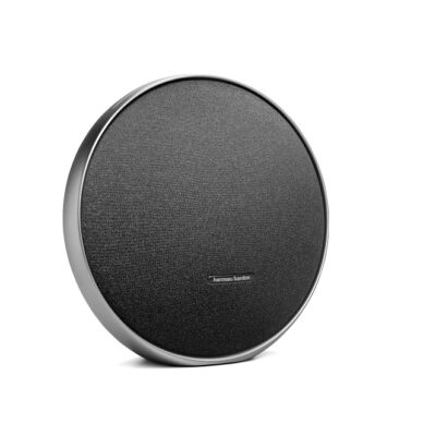 Harman Kardon Onyx Studio 9 – Portable Stereo Bluetooth Home Speaker with Built-in Battery and USB Charging, self-Tuning, and Multi-Speaker Connection by Auracast – Black