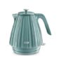 De'Longhi Ballerina Electric Kettle, 360° Swivel Base, Water Level Indicator, Cord Storage, KBD3001.GR, 3000 W, UK PLUG, Green